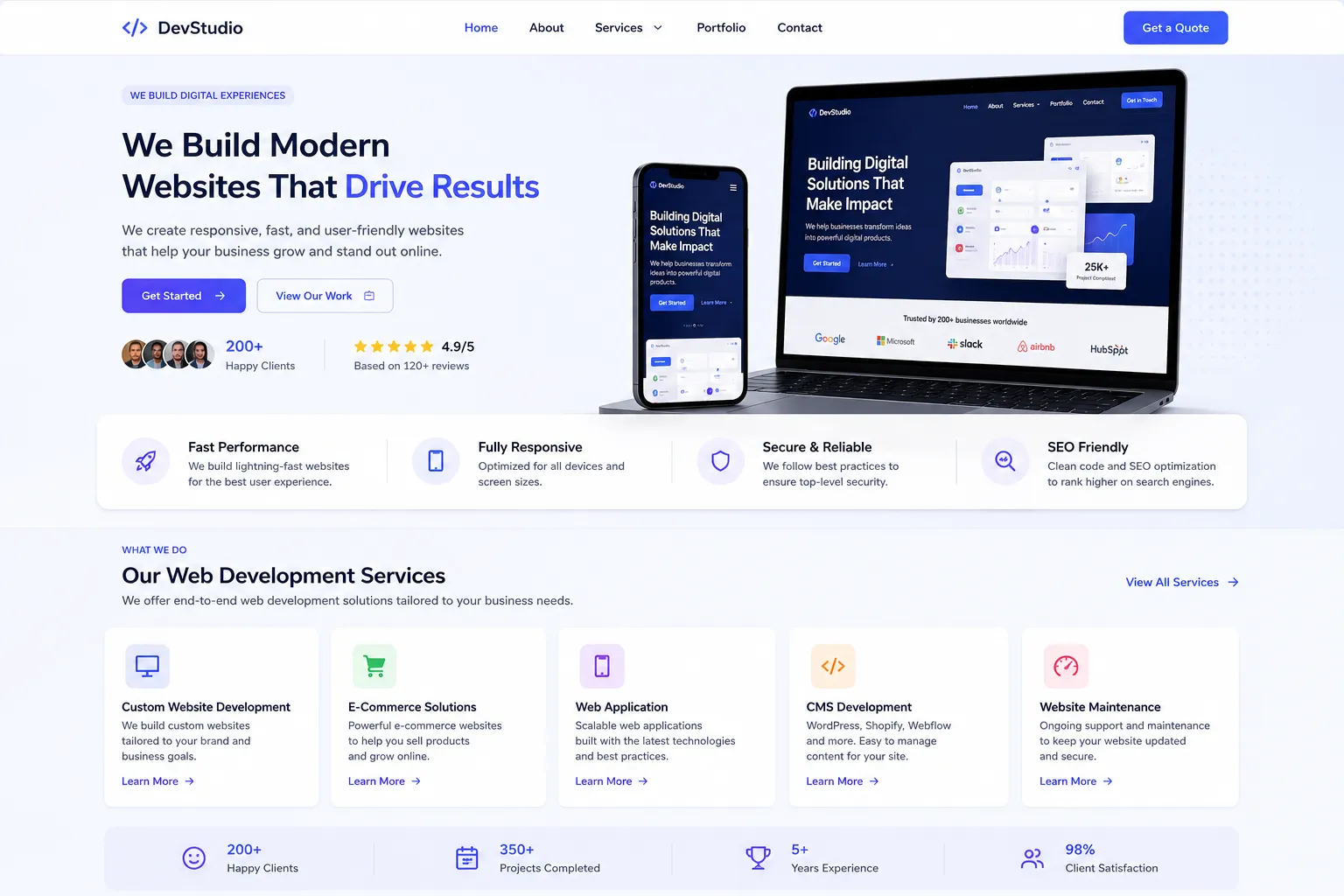 Web Development Service Design