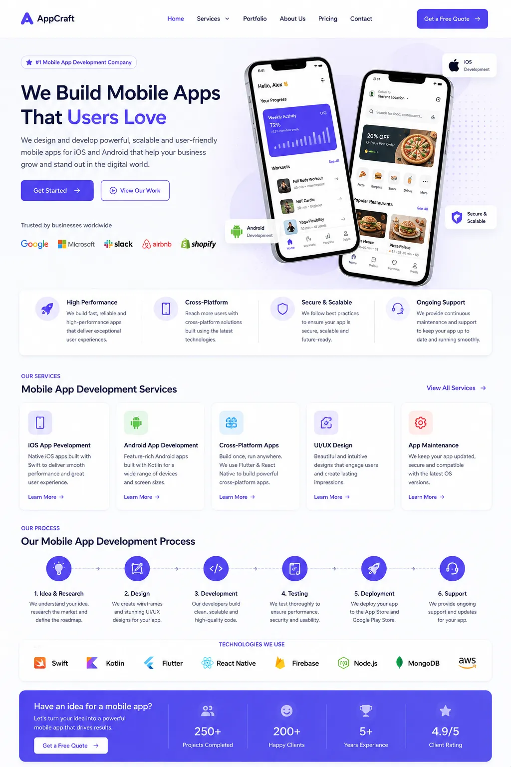App Development Service Design