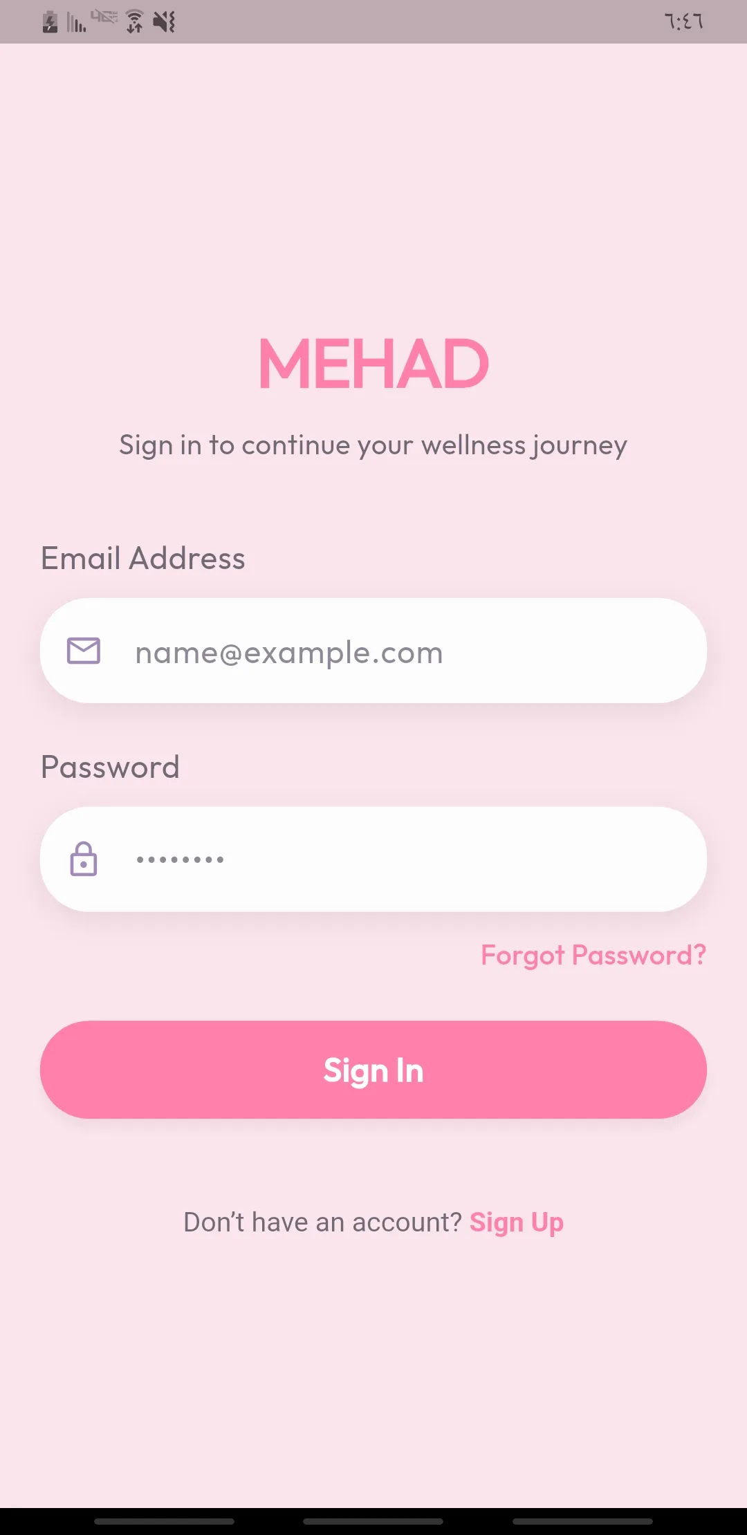 MEHAD Health & Wellness Mobile App